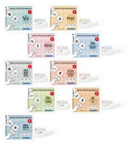 Meine Rechtschreibdose 1-9 Komplette Sammlung | Jeweils 24