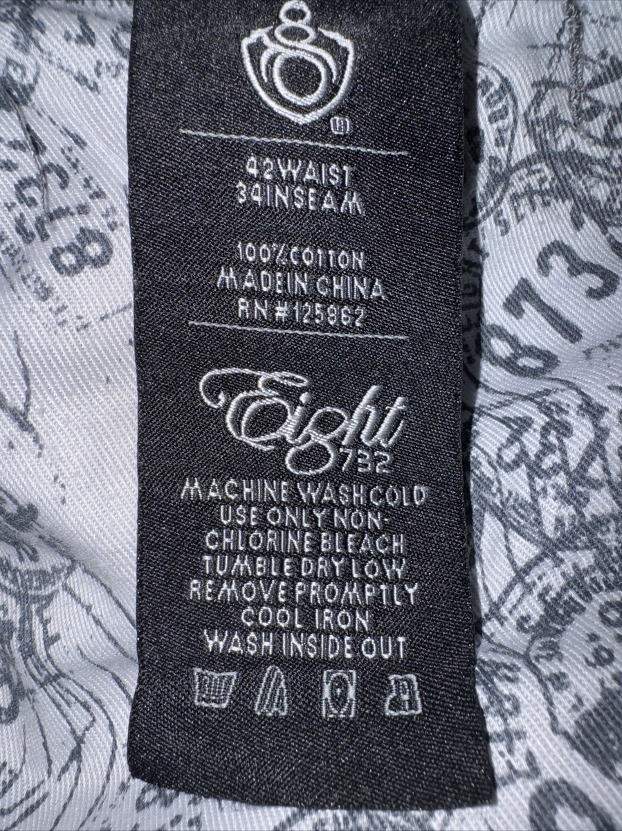 Eight 8732 Jeans Mens 42x34 Baggy Embroidered Young Jeezy Eight 8732 Jeans Mens 42x34 Baggy Embroidered Young Jeezy