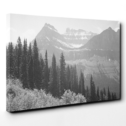 Ansel Adams Glacier National Park Montana 3 Canvas Wall Art Print Framed Picture - Picture 2 of 7