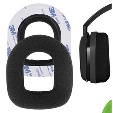 Geekria Velour Ear Pads for ASTRO A10 Headphones (Black)