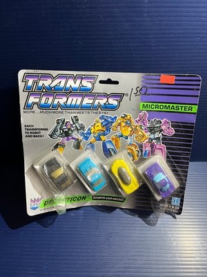 1988 Transformers Micromaster Decepticon Sports Car Patrol - VINTAGE - SEALED
