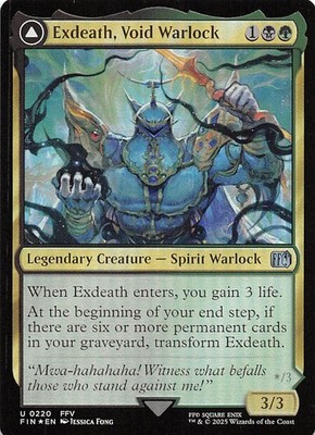Exdeath Void Warlock Foil 220 Final Fantasy Magic the Gathering