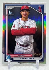 2024 Bowman Chrome Juan Flores 1st Prospect Refractor /499 #BCP-234 Angels