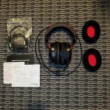 HyperX Cloud II Wired Gaming Headset Complete w/ Manual and Alternative Ear Pads