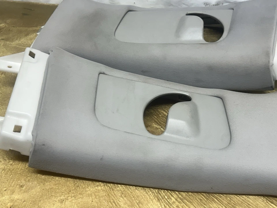 07-12 Lexus LS460 LS600h Side B Pillar Upper Trim Cover Panel Pair Gray Nice OEM Foto 4 de 4