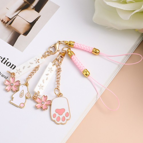 2 Pcs Mobile Phone Chain Keychain Pendant Accessories Charm Kawaii - 第 3/12 張圖片