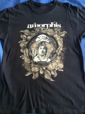VTG AMORPHIS Band Circle Australian Tour  Cotton Black S-5XL T Shirt JU1034