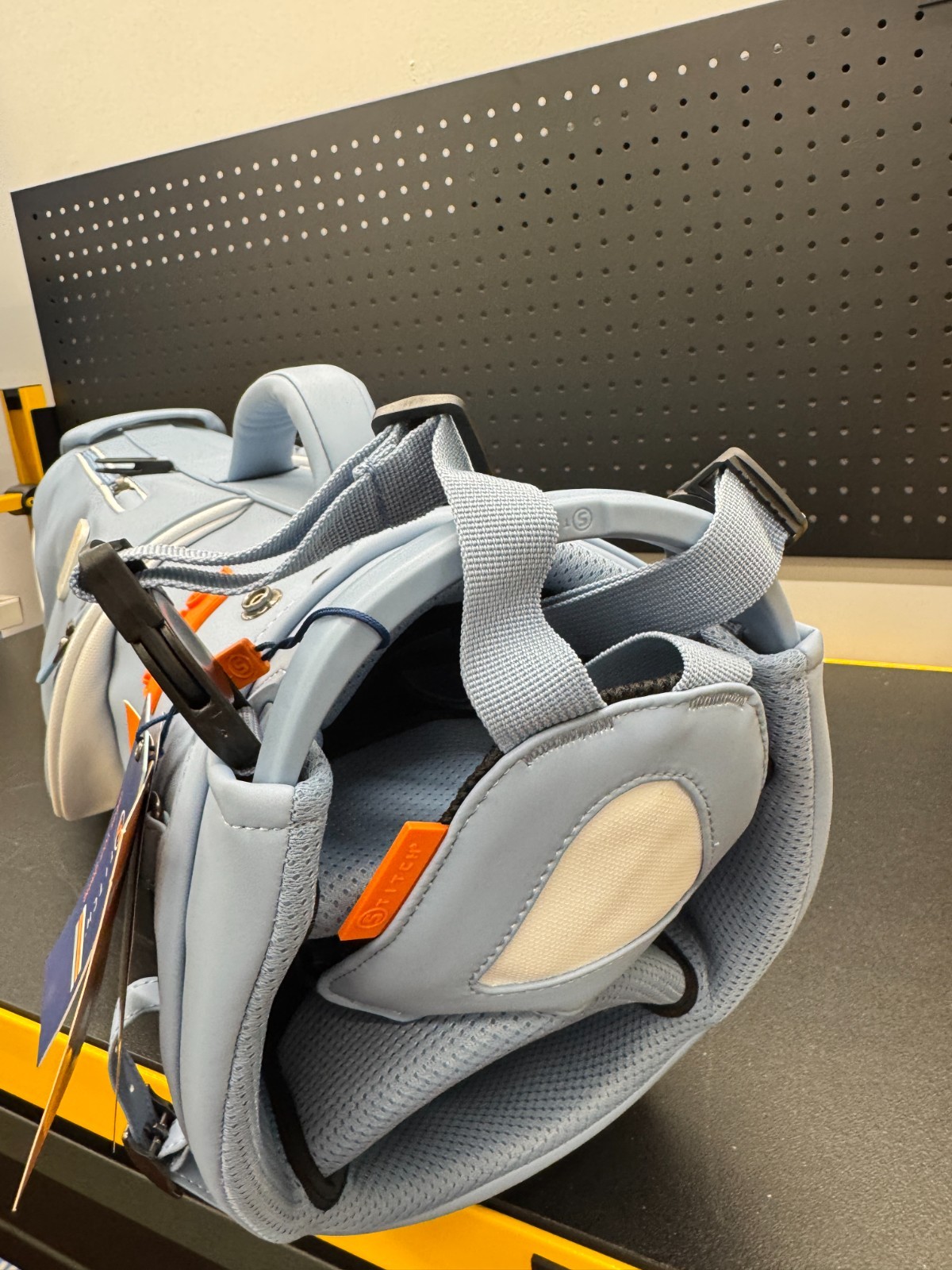 STITCH GOLF BAG SL2 FADAWAY STAND BLUE 4 Way Divider,Two Shoulder Harness 4LBS