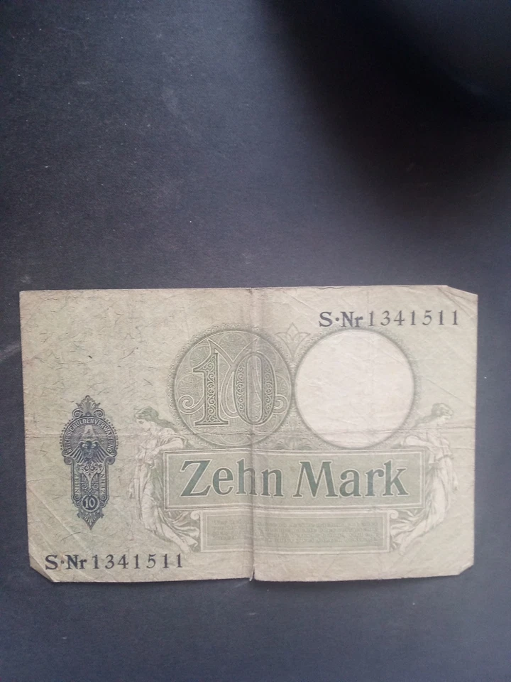 1906 Germany 10 Mark Banknote - Image 2 of 2
