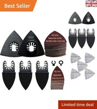 105 Pcs Triangle Finger Sanding Pads Kit - Versatile Grits for Precise Finishing