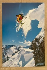 WINTER SKIING, PROFESSIONAL SKIING , JAMES KAY SKIER, AUTHENTIC 1997 POSTER