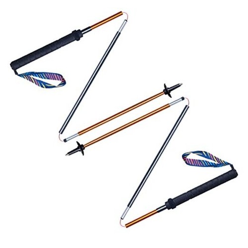Folding Ultralight 7075 Aluminum Alloy Trekking Poles Quick Lock Trekking