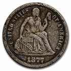 1877 Liberty Seated Dime Fine