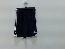 Adidas Black Basketball Shorts Youth Medium 10-12 Black Stripes