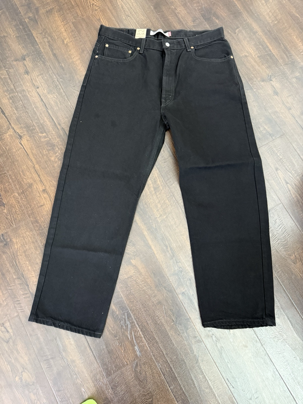 LEVI STRAUSS Levi’s Men 550 Relaxed Fit 100% Cotton Denim Jeans 40x30 Black NWT