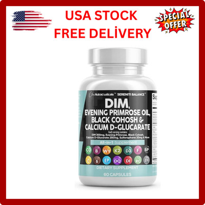 DIM 300Mg Evening Primrose 3000Mg Black Cohosh 3000Mg Calcium D-Glucarate 250Mg