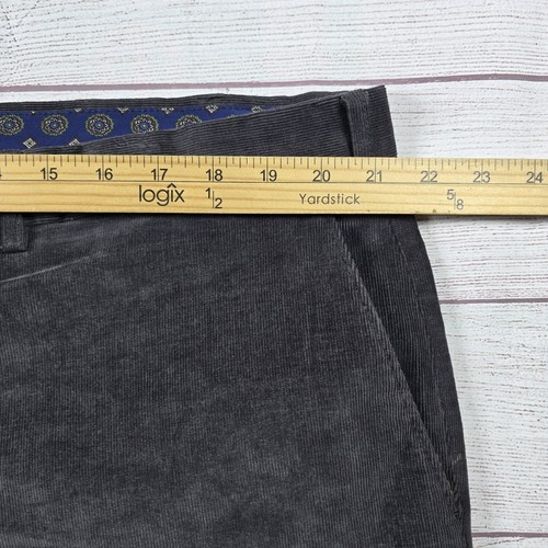 Pantalón chino Lauren Ralph Lauren etiqueta negra gris pana para hombre 42x30 algodón preppy - Imagen 9 de 10