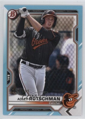 2021 Bowman Prospects Sky Blue Border 169/499 Adley Rutschman #BP-121 1h2h