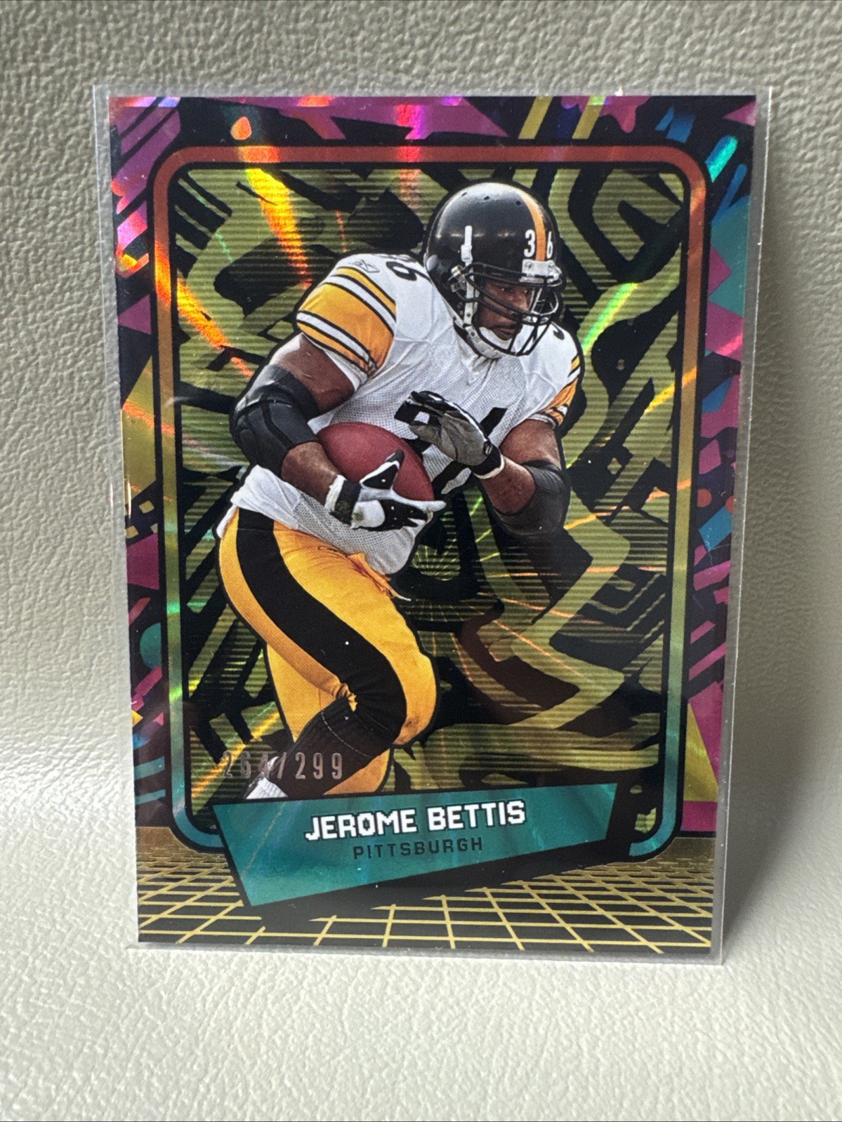 2026 Panini Decades 90s Pop Culture Jerome Bettis Yellow /299 #60 Steelers