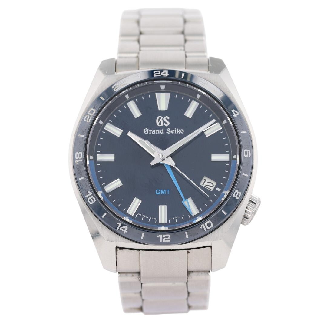 Grand Seiko Sport 40mm Blue Dial Quartz Stainless Steel Men's Wristwatch