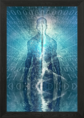 Digital Soul gerahmtes Wandbild Poster Leinwanddruck Bild