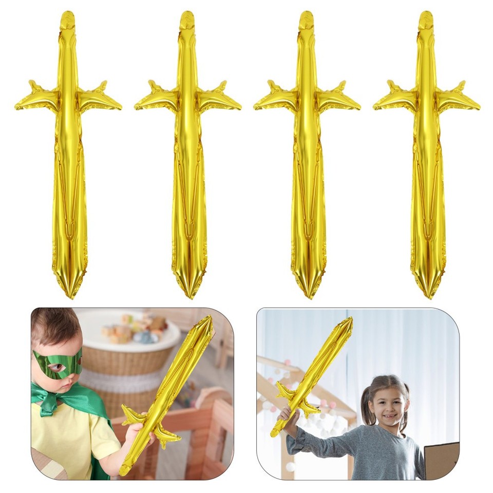 Inflatable Dagger 16Pcs Kids Inflatable Pirate Swords Durable Aluminum Foil Toy for Role ...