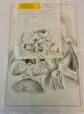 Vintage Tri-Chem Unpainted Picture JESUS MARY JOSEPH Nativity Liquid Embroidery