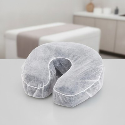 Disposable Fitted Face Cradle Headrest Covers 75-Pack White