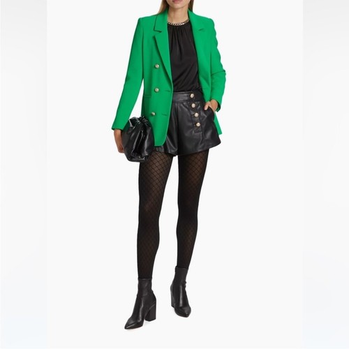 Neu mit Etikett Generation Love Blazer Leighton Krepp zweireihig in Kelly Green - Bild 4 von 9
