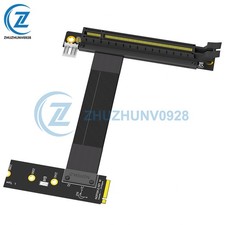 M.2 NGFF Key M to PCI-E 16X Graphics Card Riser Adapter NVMe to PCI-E Cable Left