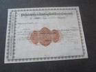 PHILADELPHIA & READING RAILROAD COMPANY - Stock Certificate - REVENUE STAMP