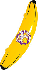- 2461B - Banana Gonfiabile Alta Circa 100 Cm, Elemento Decorativo per Carnevale