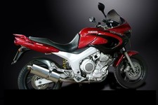 YAMAHA 850 TDM -91/01- OVAL AUSPUFF SCHALLDÄMPFER 2/1 EDELSTAHL 350mm-DELK