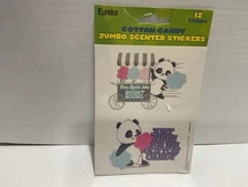 Eureka Cotton Candy Jumbo Scented Stickers - 12 Stickers