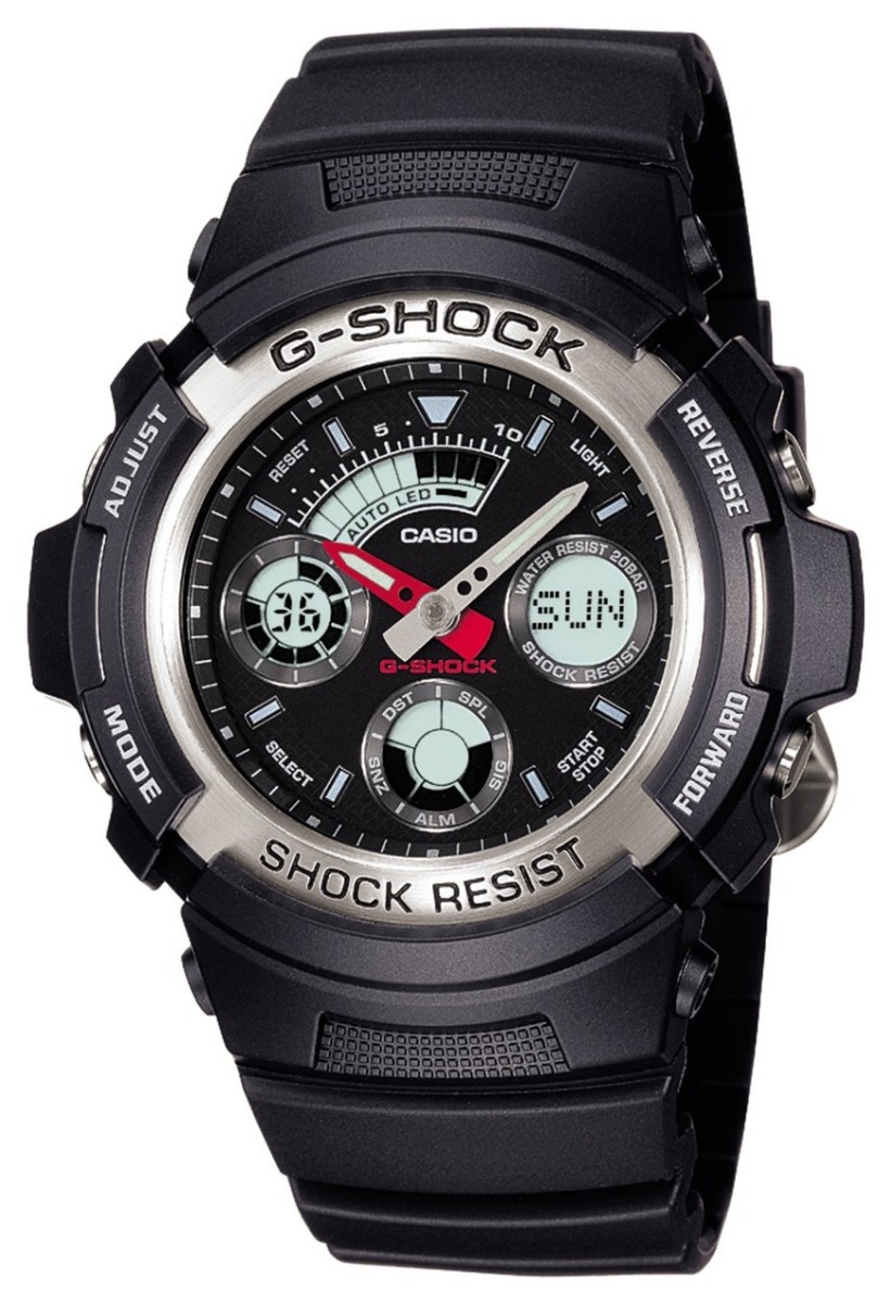 メジャー G-Shock AW-590-1AJF Digital Watch 200m Shock Resistant World