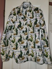 Ariat Womens 1/4 Zip Cactus Printed Fleece Pullover Size XXL