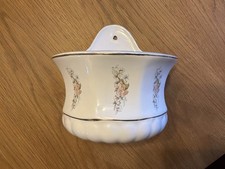 Beautiful Ceramic Wall Hanging Indoor Plant Pot Container, Pre Loved, VGC