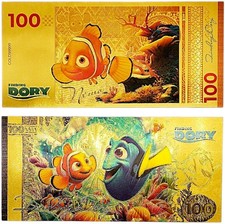 Billete de fantasía Finding Dory & Nemo edición limitada diseño de dibujos animados PVC coleccionable