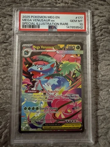 Mega Venusaur ex 177/132 Mega Evolution Holo SIR Pokemon Card PSA 10 FAST SHIP