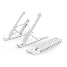 Soporte ajustable antideslizante para computadora portátil soporte base elevador 6 engranajes altura portátil