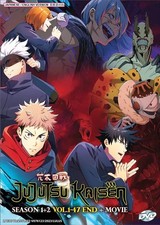 Jujutsu Kaisen Season 1 2 Complete Series Anime DVD English Dubbed All Region