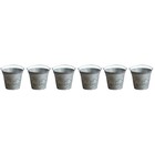 Set of 3 Übertopf Kübel Metalleimer Kleiner Blumeneimer Eiseneimer