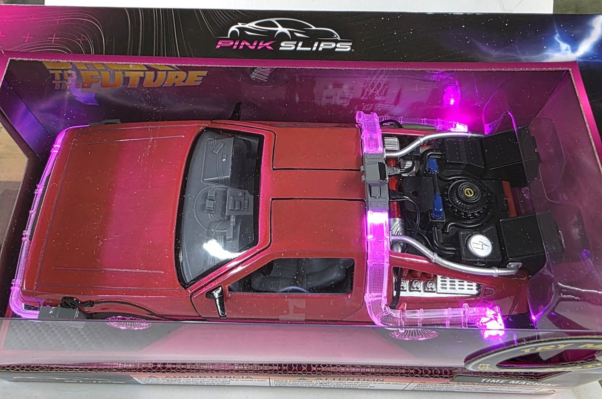 2025 Jada Pink Slips Back To The Future Time Machine Pink 1/24