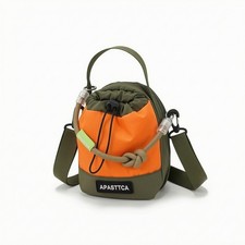 Mini-Crossbody-Tasche Cord Handtasche mit Kordelzug Leicht f&uuml;r Alltag, Damen