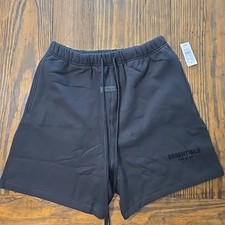 Essentials Fear Of God Black Stretch Limo Sweat Shorts Size XL New With Tags