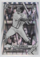 2021 Bowman Draft Chrome Black & White RayWave Refractor Cal Conley #BDC-70 15w5