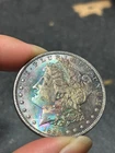 1884-O Superb Gem BU ++++ Monster Rainbow Color Toned Morgan Dollar