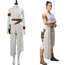 Star The Rise of Skywalker Rey Cosplay Costume Women Carnival Party Uniform
