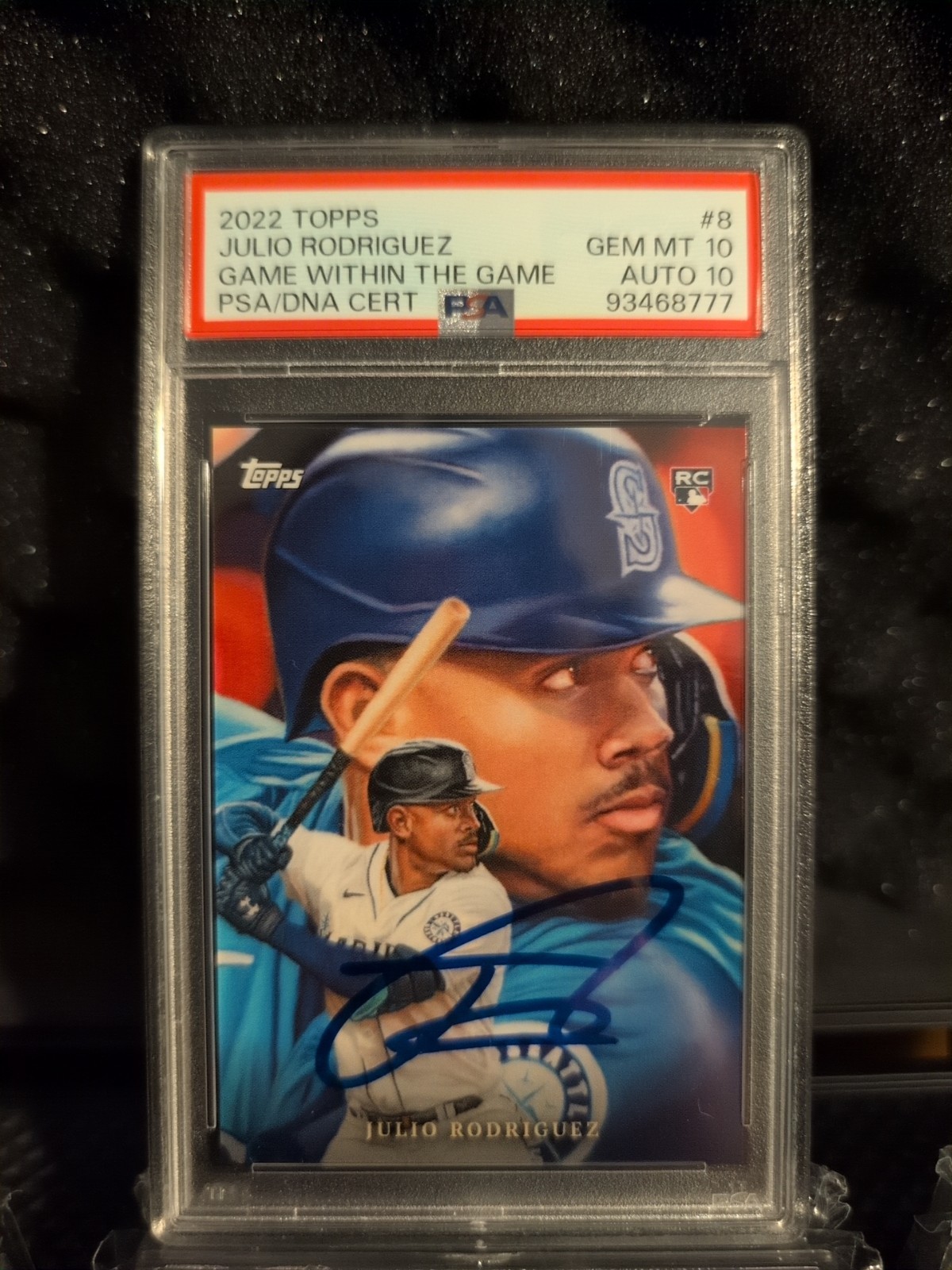 2022 Topps Julio Rodriguez Game Within The Game Auto PSA 10 10 Rookie LOW POP 📈