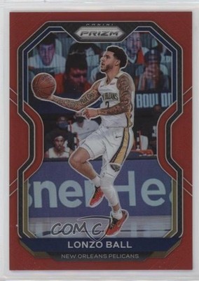 2020-21 Panini Prizm Red Prizm 14/299 Lonzo Ball #224 rf2